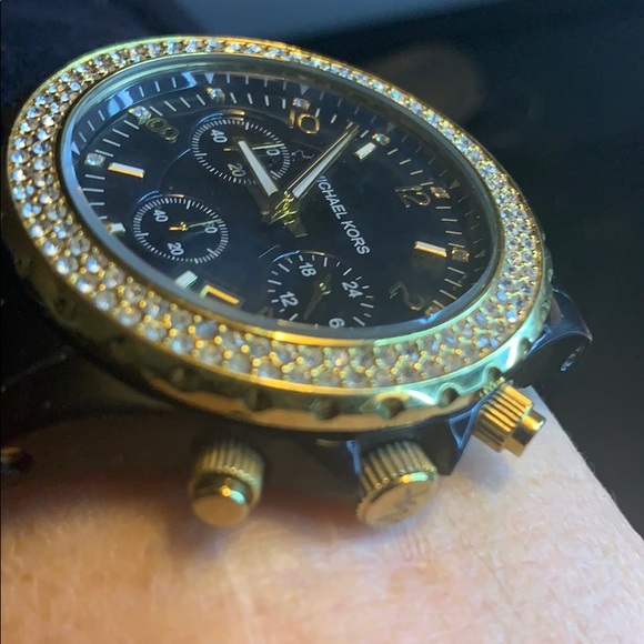 Michael KORS crystal watch. Chronograph - Picture 3 of 5